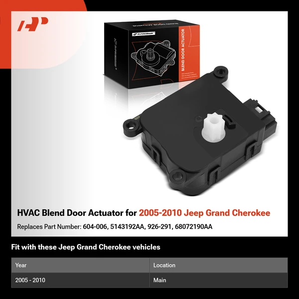 HVAC Blend Door Actuator for 2005-2010 Jeep Grand Cherokee