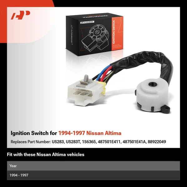 Ignition Switch for 1994-1997 Nissan Altima