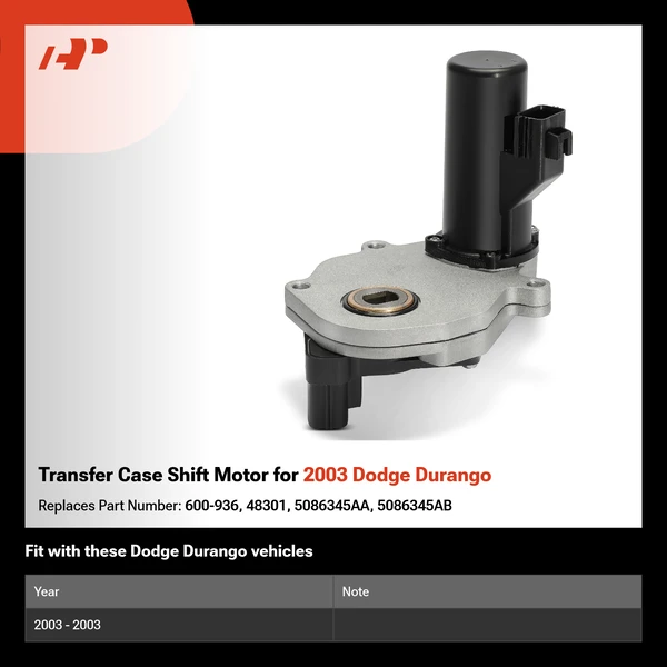 Transfer Case Shift Motor for 2003 Dodge Durango