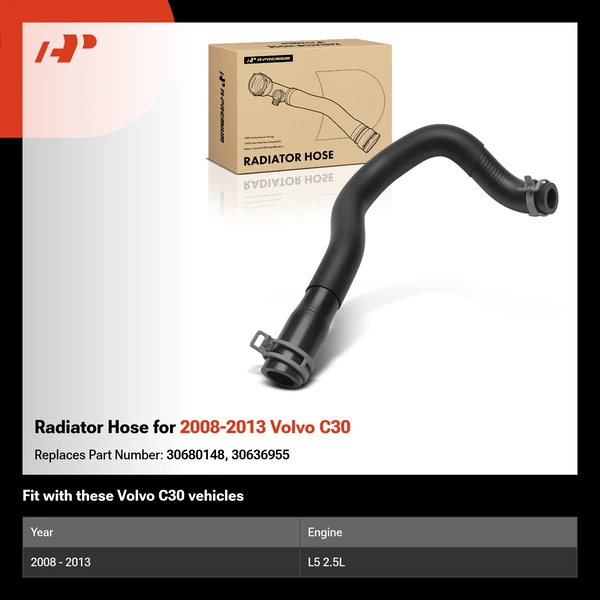 Radiator Hose for 2008-2013 Volvo C30