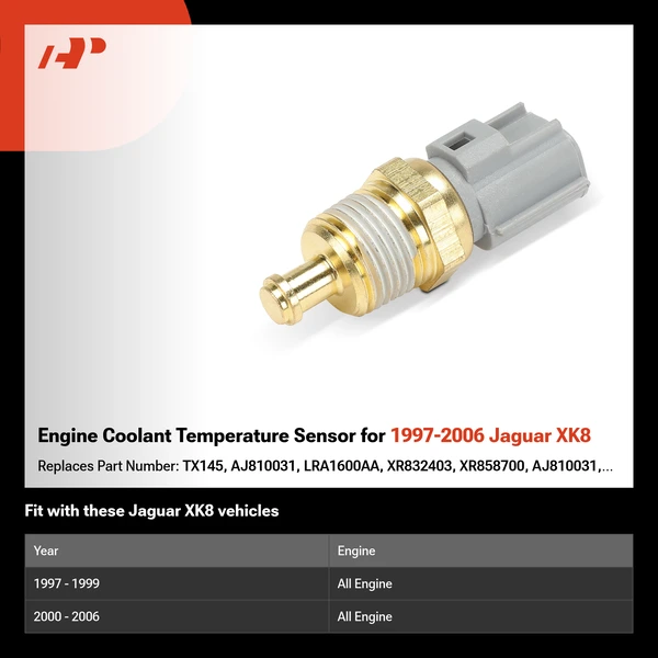 Engine Coolant Temperature Sensor for 1997-2006 Jaguar XK8