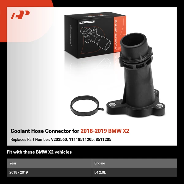 Coolant Hose Connector for 2018-2019 BMW X2