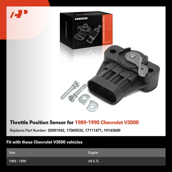 Throttle Position Sensor for 1989-1990 Chevrolet V3500