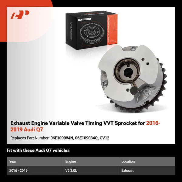 Exhaust Engine Variable Valve Timing VVT Sprocket for 2016-2019 Audi Q7