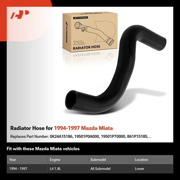 Radiator Hose for 1994-1997 Mazda Miata