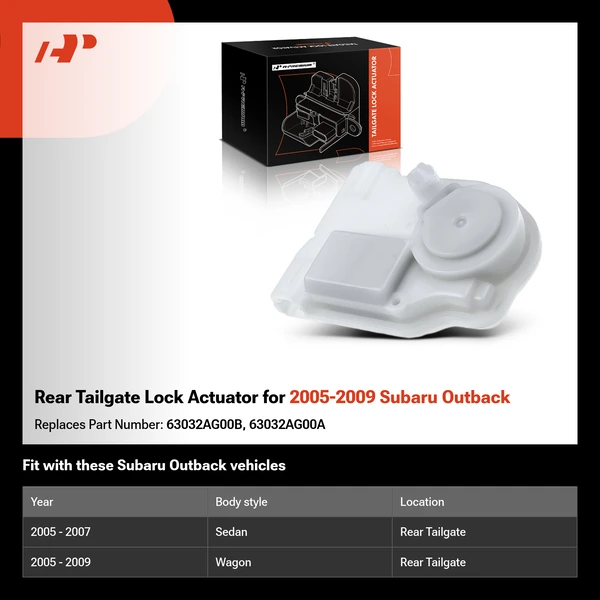 Rear Tailgate Lock Actuator for 2005-2009 Subaru Outback