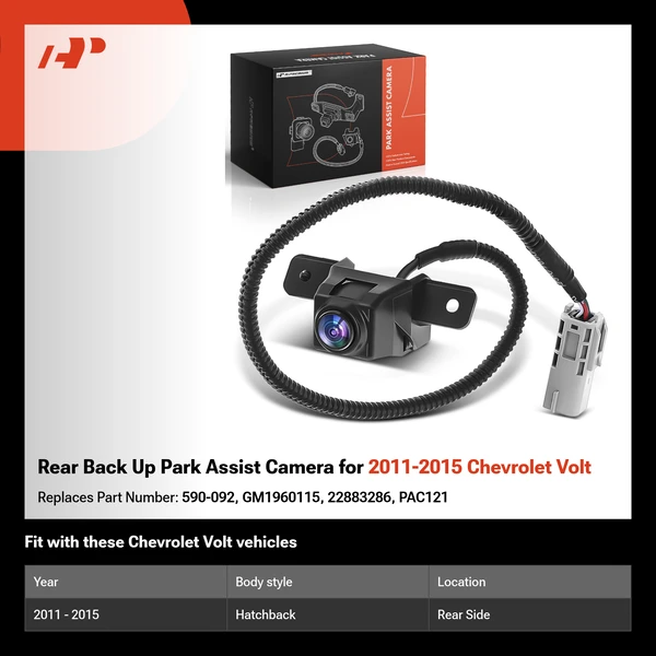 Rear Back Up Park Assist Camera for 2011-2015 Chevrolet Volt