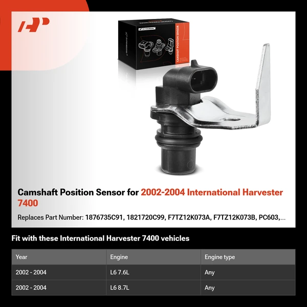 Camshaft Position Sensor for 2002-2004 International Harvester 7400