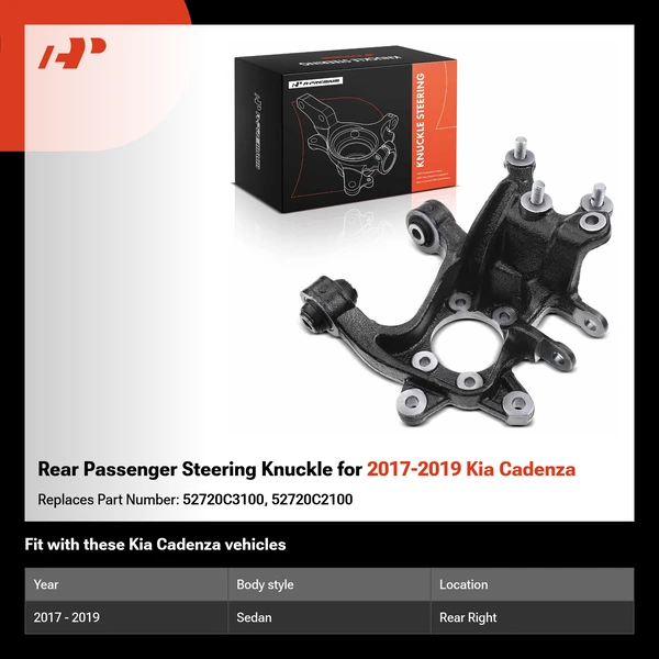 Rear Passenger Steering Knuckle for 2017-2019 Kia Cadenza
