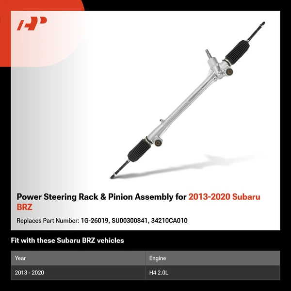 Power Steering Rack & Pinion Assembly for 2013-2020 Subaru BRZ