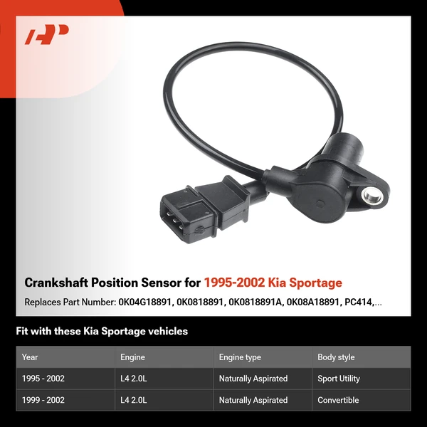 Crankshaft Position Sensor for 1995-2002 Kia Sportage