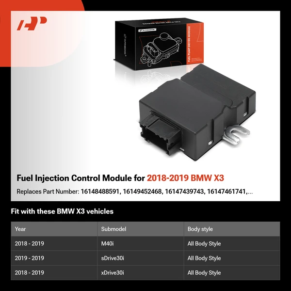 Fuel Injection Control Module for 2018-2019 BMW X3