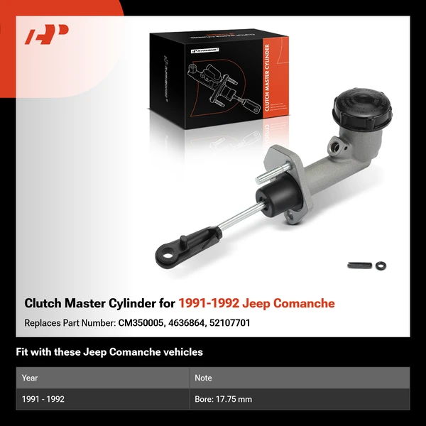 Clutch Master Cylinder for 1991-1992 Jeep Comanche