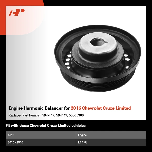 Engine Harmonic Balancer for 2016 Chevrolet Cruze Limited