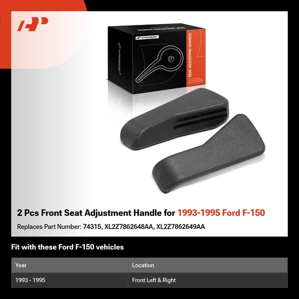 2 Pcs Front Seat Adjustment Handle for 1993-1995 Ford F-150