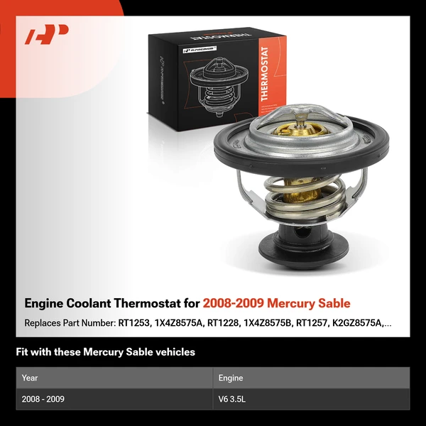 Engine Coolant Thermostat for 2008-2009 Mercury Sable