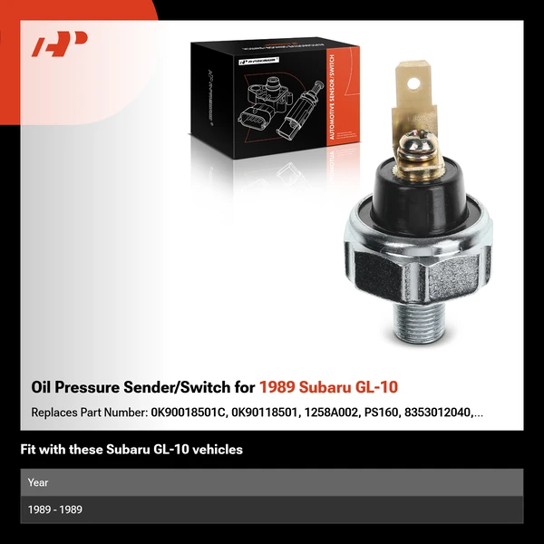 Oil Pressure Sender/Switch for 1989 Subaru GL-10