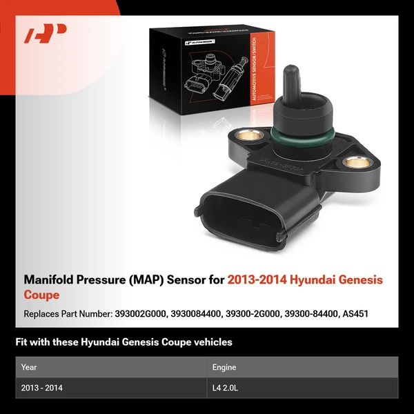 Manifold Pressure (MAP) Sensor for 2013-2014 Hyundai Genesis Coupe
