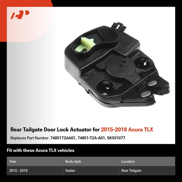 Rear Tailgate Door Lock Actuator for 2015-2018 Acura TLX