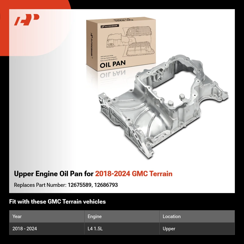 Upper Engine Oil Pan for 2018-2024 GMC Terrain