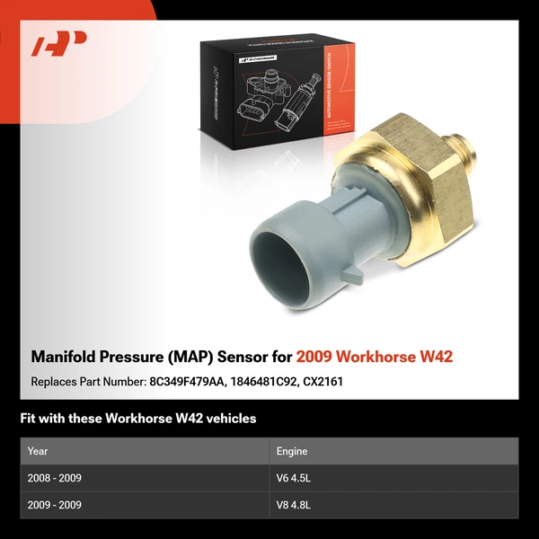 Manifold Pressure (MAP) Sensor for 2009 Workhorse W42