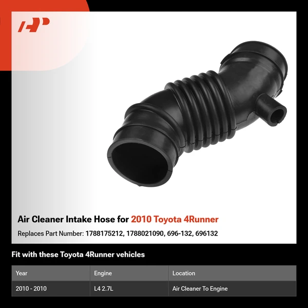 Air Cleaner Intake Hose for 2010 Toyota 4Runner