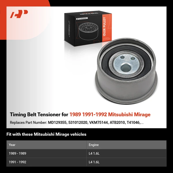 Timing Belt Tensioner for 1989 1991-1992 Mitsubishi Mirage
