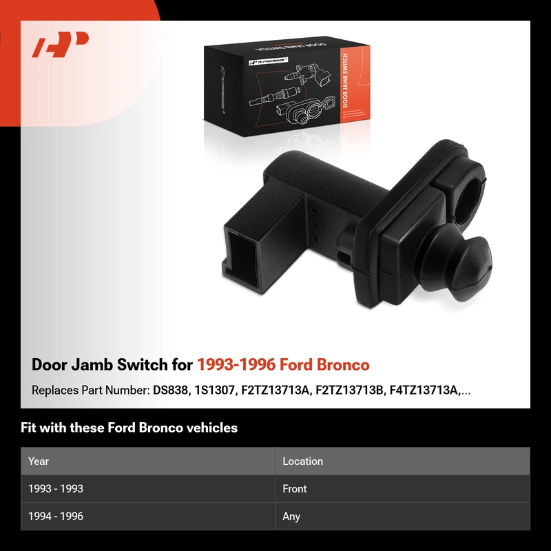 Door Jamb Switch for 1993-1996 Ford Bronco