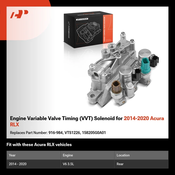 Engine Variable Valve Timing (VVT) Solenoid for 2014-2020 Acura RLX