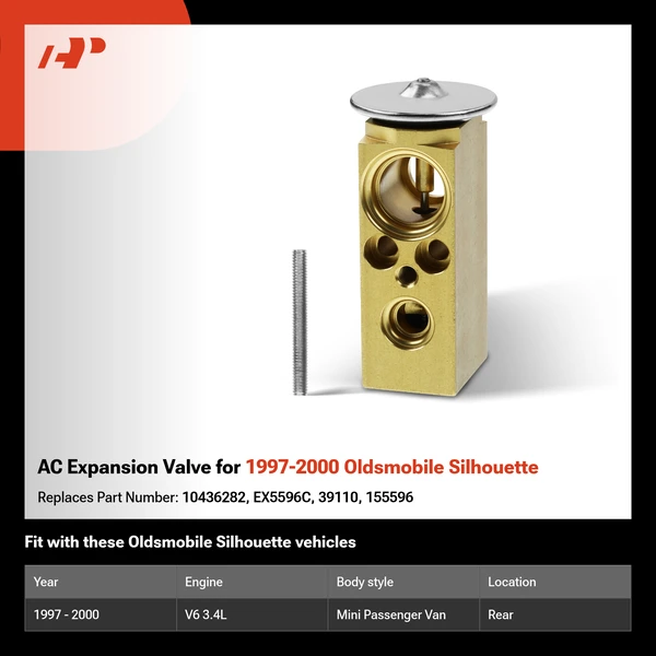 AC Expansion Valve for 1997-2000 Oldsmobile Silhouette