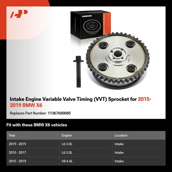 Intake Engine Variable Valve Timing (VVT) Sprocket for 2015-2019 BMW X6