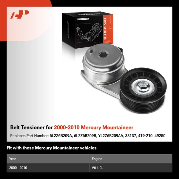 Belt Tensioner for 2000-2010 Mercury Mountaineer