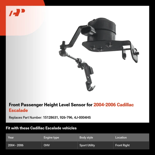 Front Passenger Height Level Sensor for 2004-2006 Cadillac Escalade