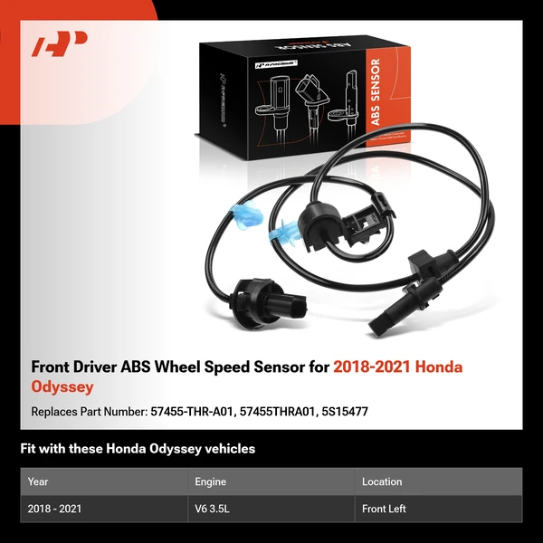 Front Driver ABS Wheel Speed Sensor for 2018-2021 Honda Odyssey