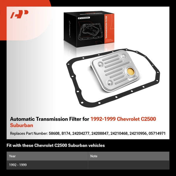 Automatic Transmission Filter for 1992-1999 Chevrolet C2500 Suburban