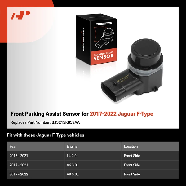 Front Parking Assist Sensor for 2017-2022 Jaguar F-Type