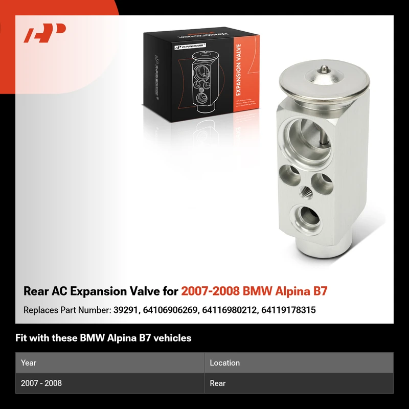 Rear AC Expansion Valve for 2007-2008 BMW Alpina B7
