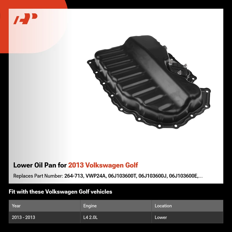 Lower Oil Pan for 2013 Volkswagen Golf