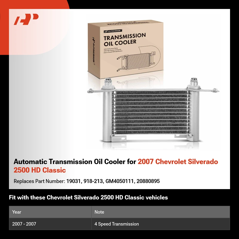 Automatic Transmission Oil Cooler for 2007 Chevrolet Silverado 2500 HD Classic