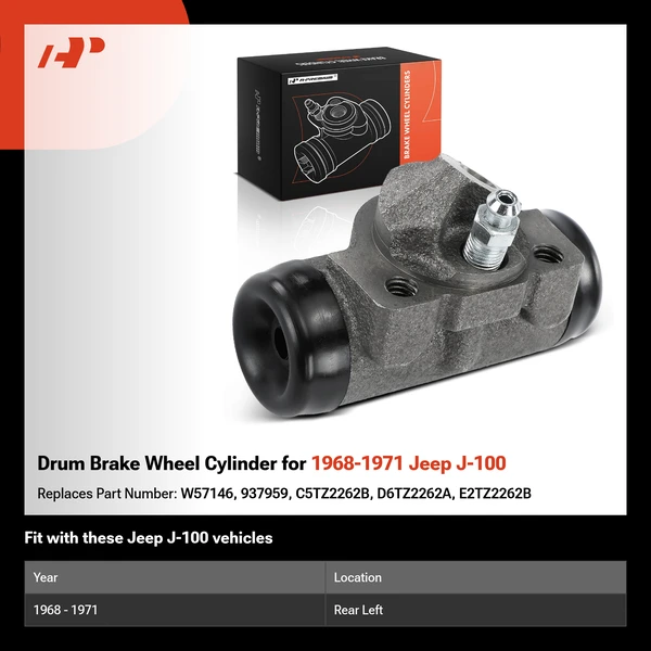 Drum Brake Wheel Cylinder for 1968-1971 Jeep J-100