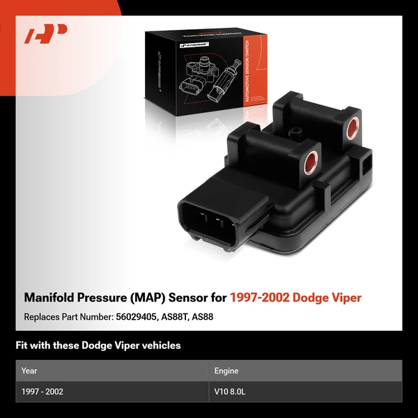 Manifold Pressure (MAP) Sensor for 1997-2002 Dodge Viper