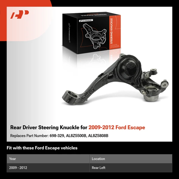 Rear Driver Steering Knuckle for 2009-2012 Ford Escape