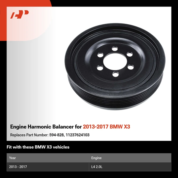 Engine Harmonic Balancer for 2013-2017 BMW X3
