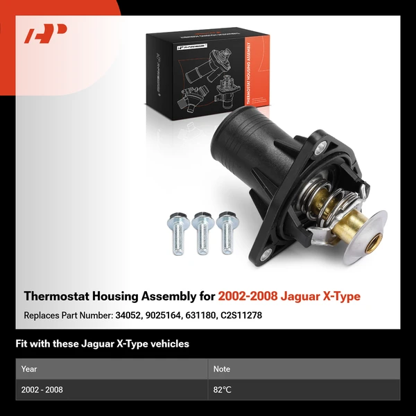 Thermostat Housing Assembly for 2002-2008 Jaguar X-Type