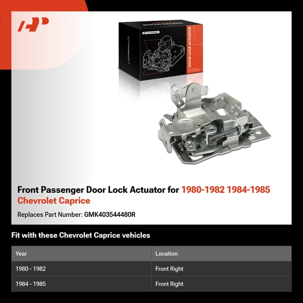 Front Passenger Door Lock Actuator for 1980-1982 1984-1985 Chevrolet Caprice