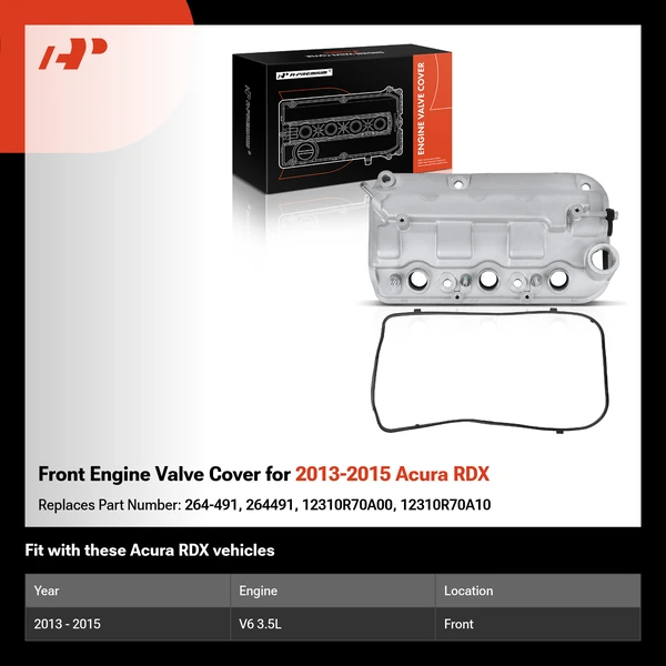 Front Engine Valve Cover for 2013-2015 Acura RDX