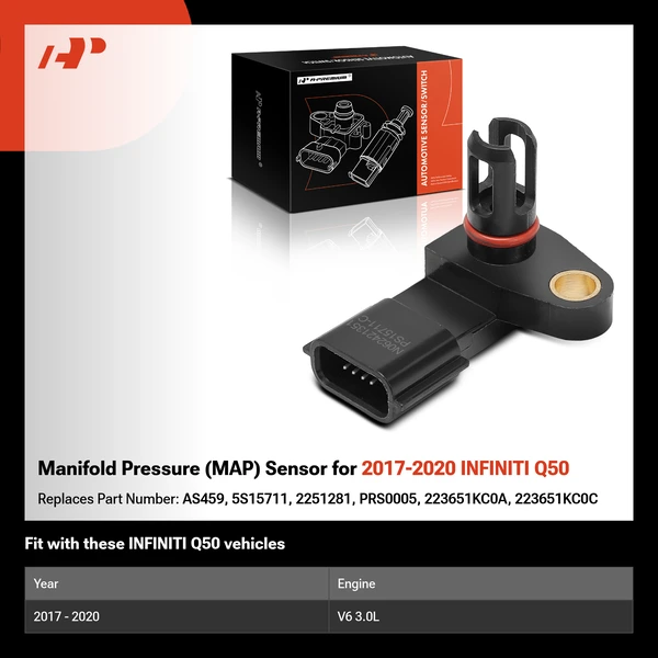 Manifold Pressure (MAP) Sensor for 2017-2020 INFINITI Q50