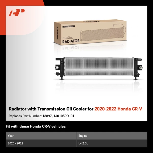 Radiator with Transmission Oil Cooler for 2020-2022 Honda CR-V