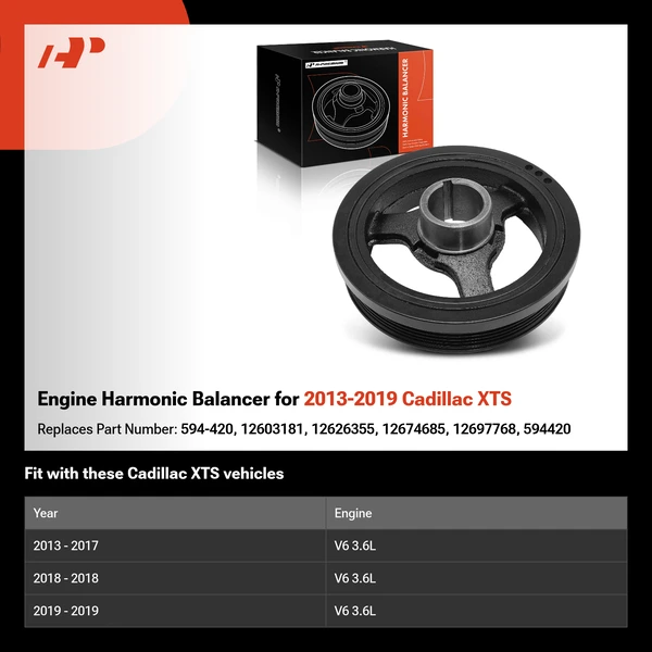 Engine Harmonic Balancer for 2013-2019 Cadillac XTS