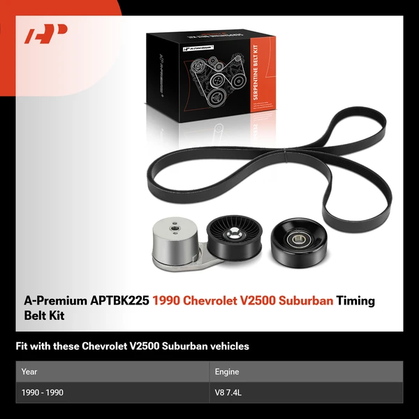 A-Premium APTBK225 1990 Chevrolet V2500 Suburban Timing Belt Kit